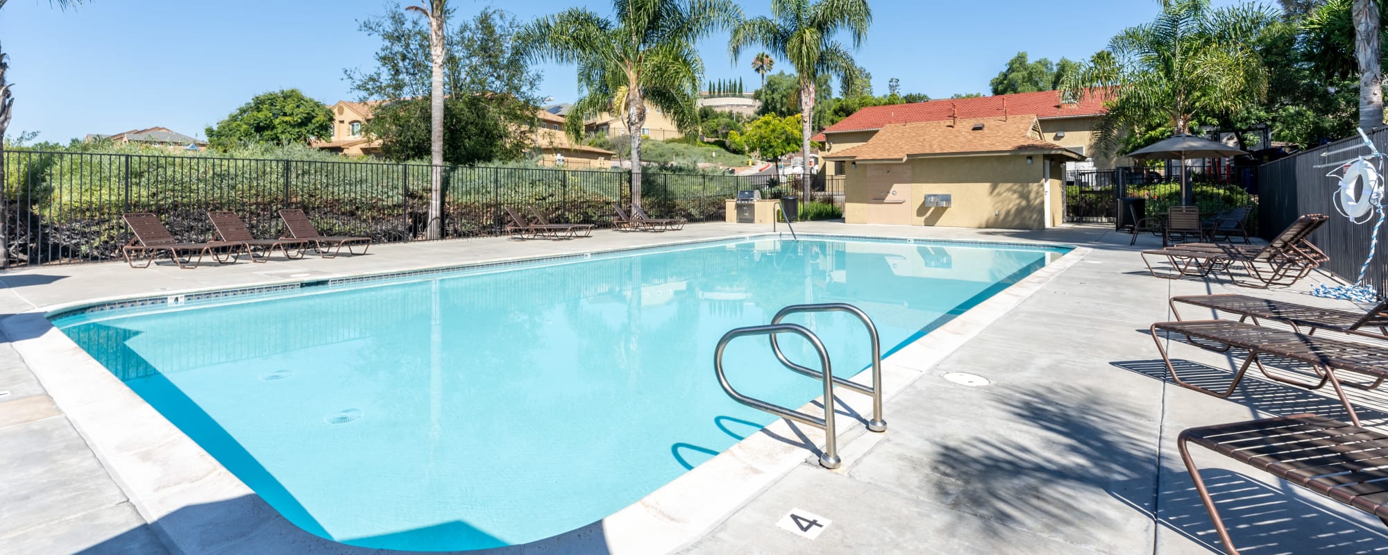 swimming pool at Lofgren Terrace in Chula Vista, California