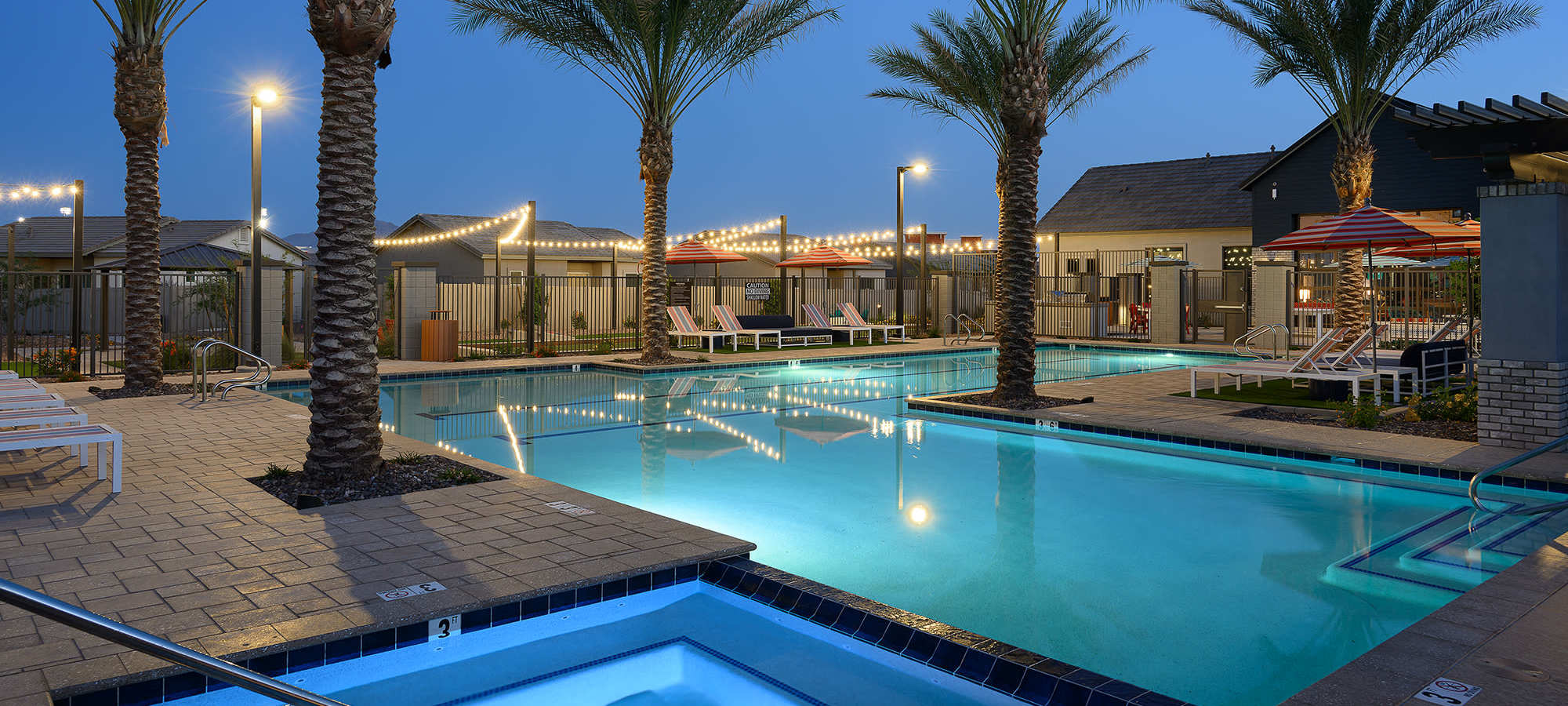 Resort Style Pool and Spa at FirstStreet Ballpark Village in Goodyear, Arizona
