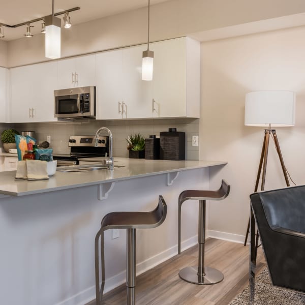 Stainless-Steel appliances in luxury kitchen at Morrison Chandler in Chandler, Arizona