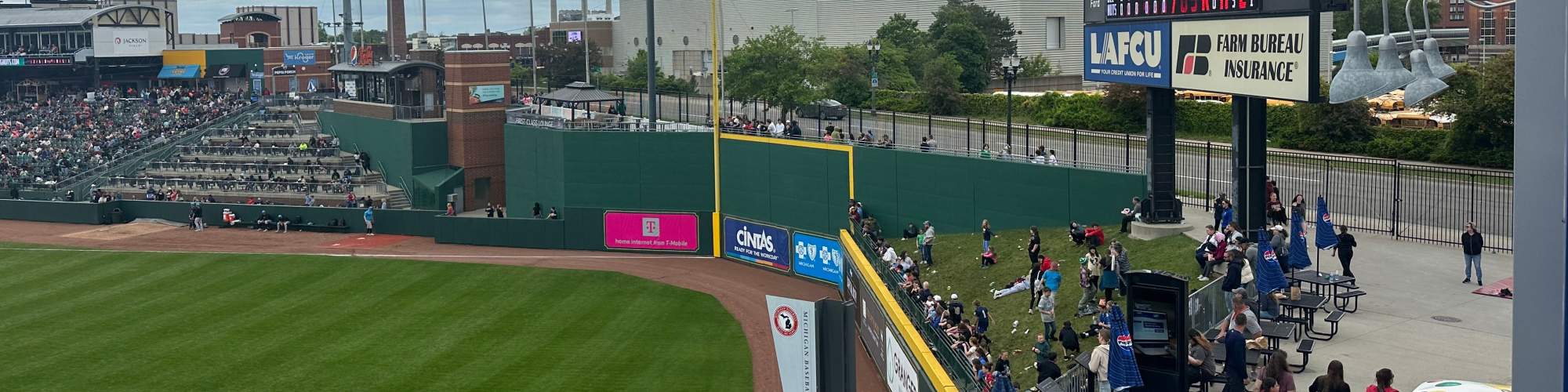 Vibrant and Playful-Stadium at Brick Row in Lansing, Michigan
