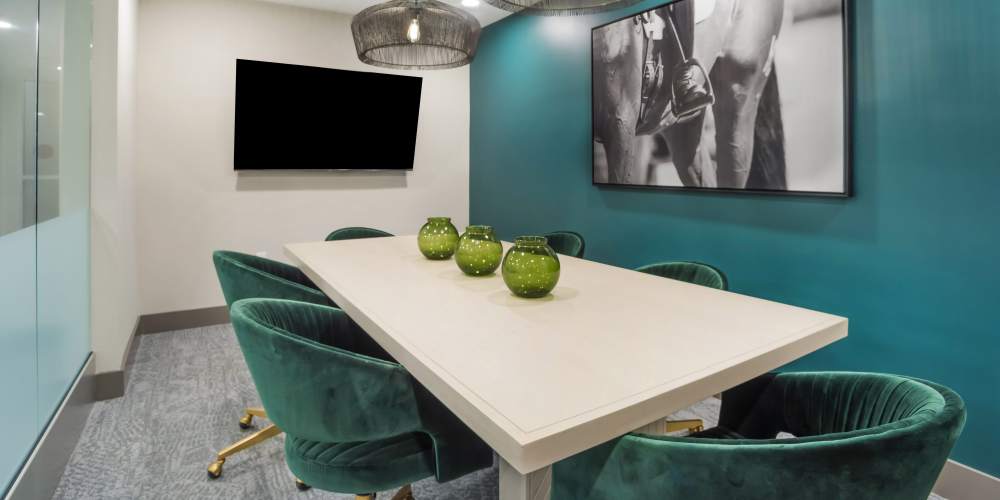Conference room at The Oliver in Charlotte, North Carolina