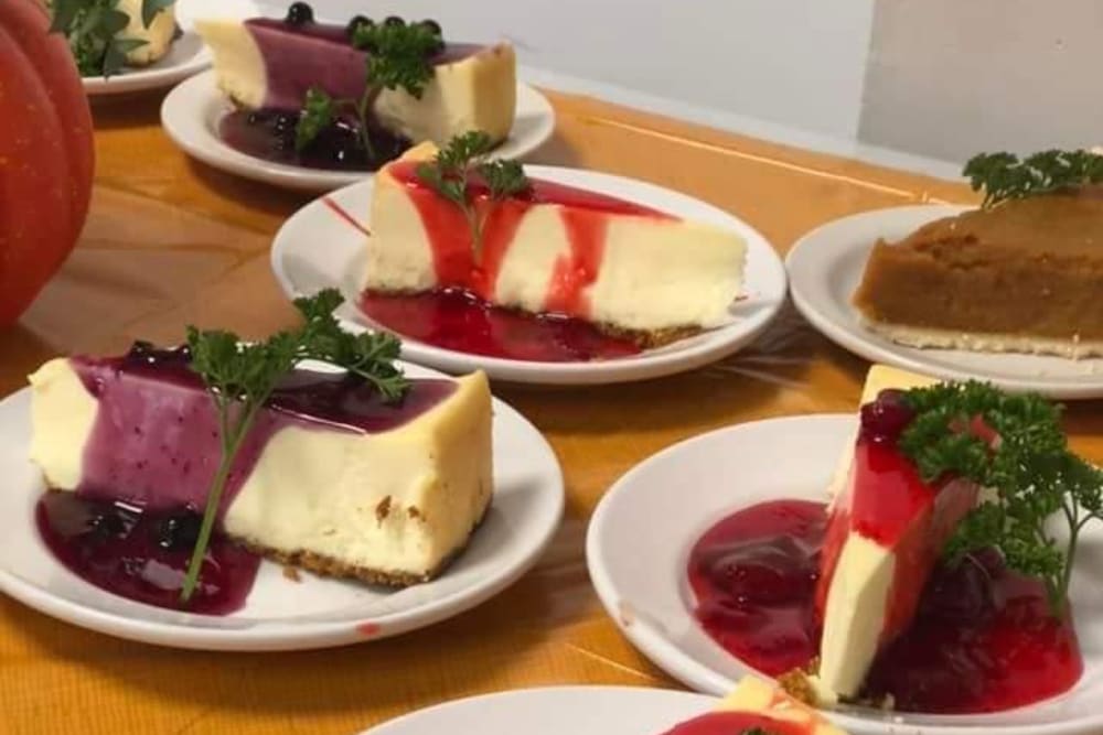 cheesecake at English Meadows Laurens Campus in Laurens, South Carolina