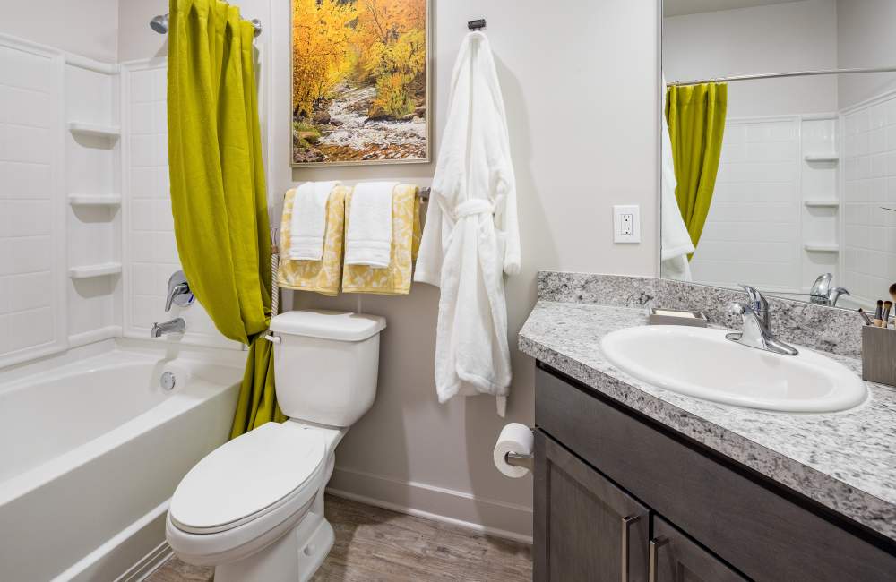 Bathroom with bathtub at Pier Park Crossings in Panama City Beach, Florida
