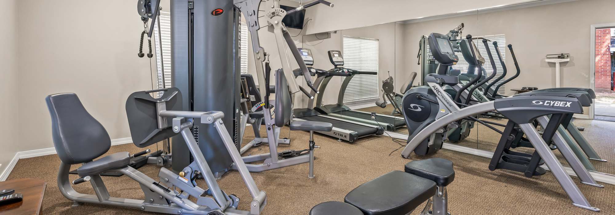 fitness center at The Willows in Shreveport, Louisiana