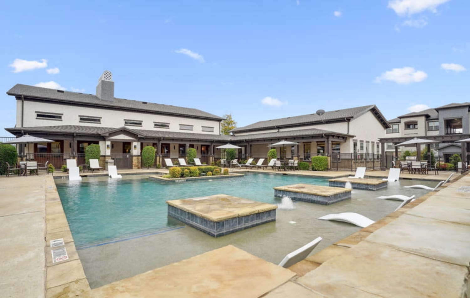 A large pool at Overlook Ranch in Fort Worth, Texas