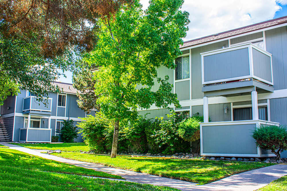 Building exterior at Village of the Pines in Reno, Nevada