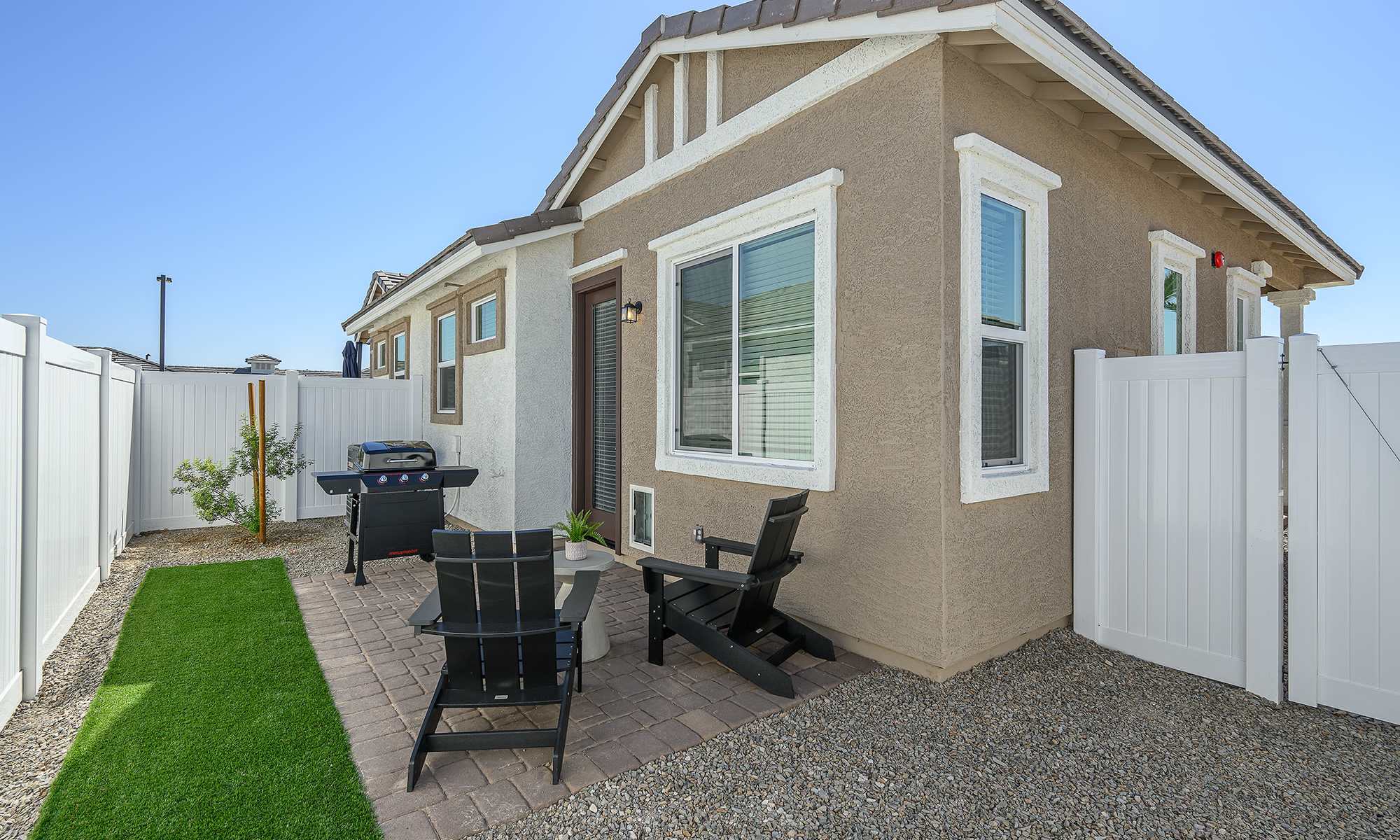 Private backyard at The Montgomery at Rancho Mercado in Surprise, Arizona