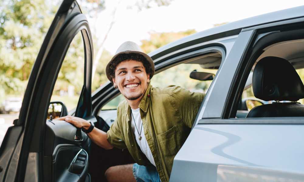 Headed to class at The Den in Columbia, Missouri