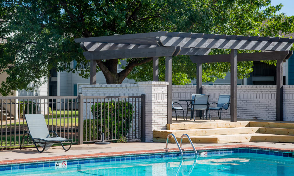 The community pool at Tammaron Village Apartments in Oklahoma City, OK