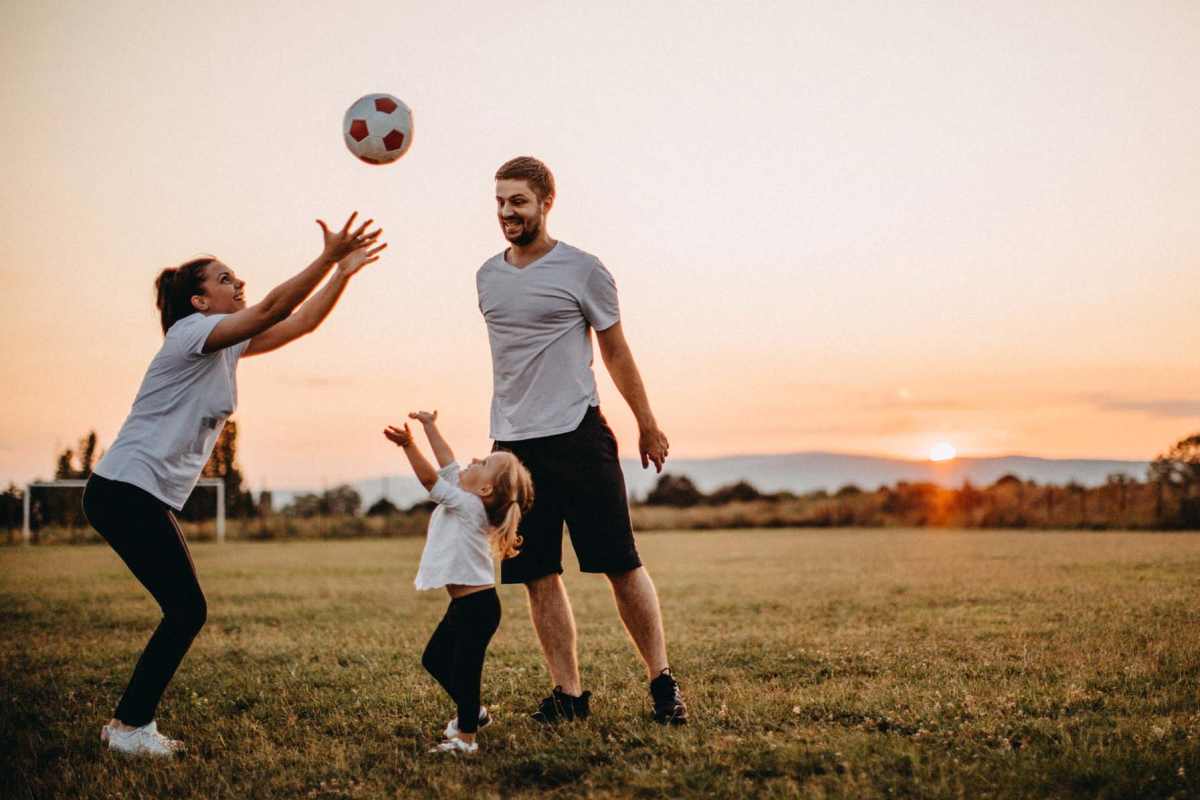  Residents family playing in park near Kimberly Pointe in Houston, Texas
