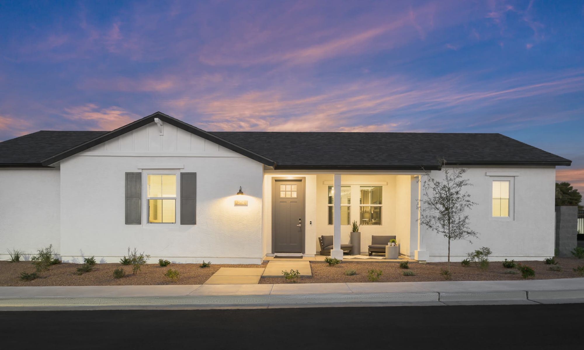 Single story home at Banyan at South Mountain in Phoenix, Arizona