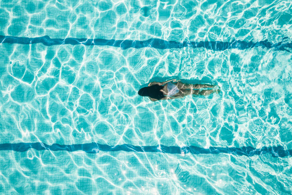 Sparkling pool at The Dalton in Pflugerville, Texas