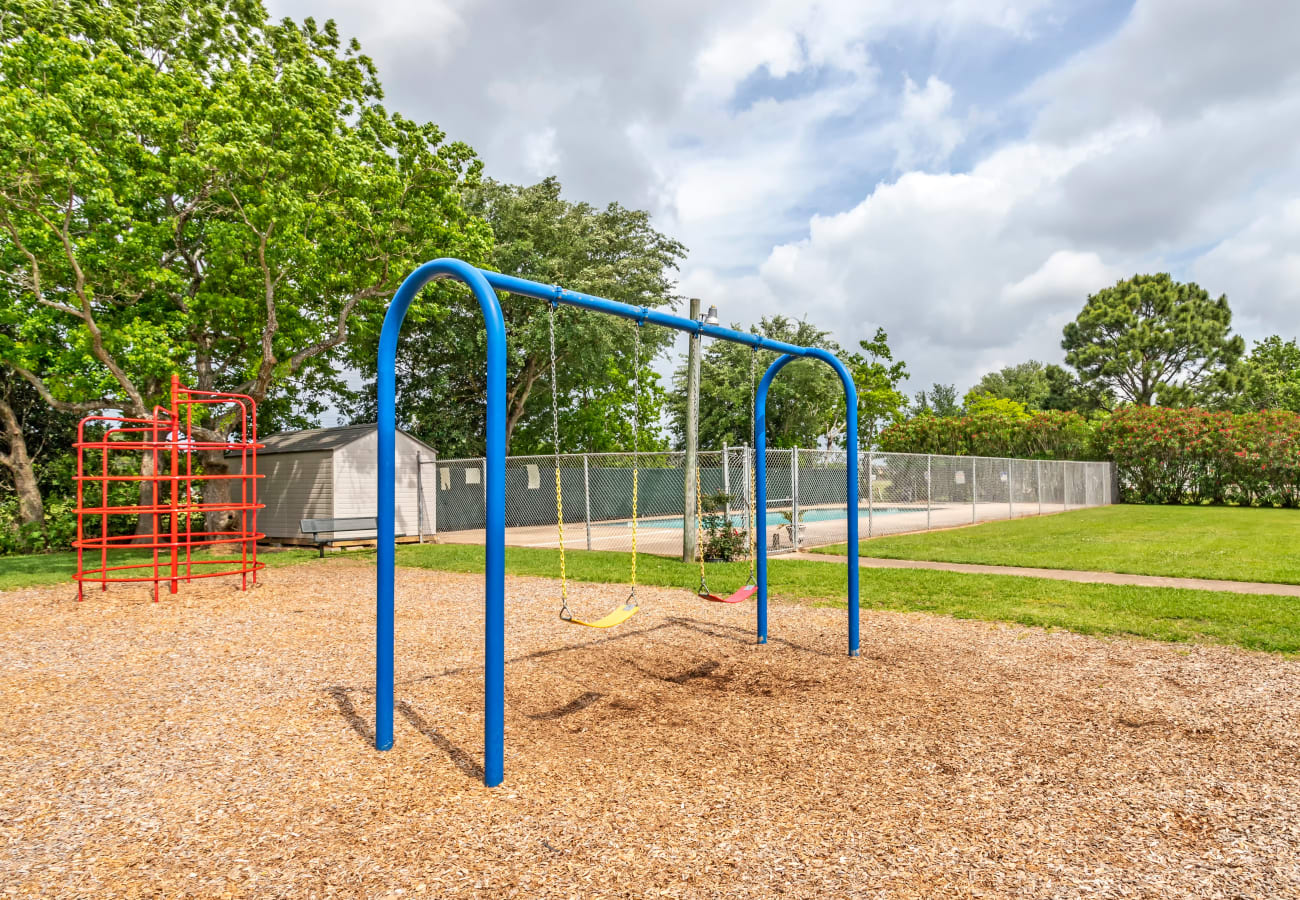 Community playground at Pecan Plantation in La Porte, Texas