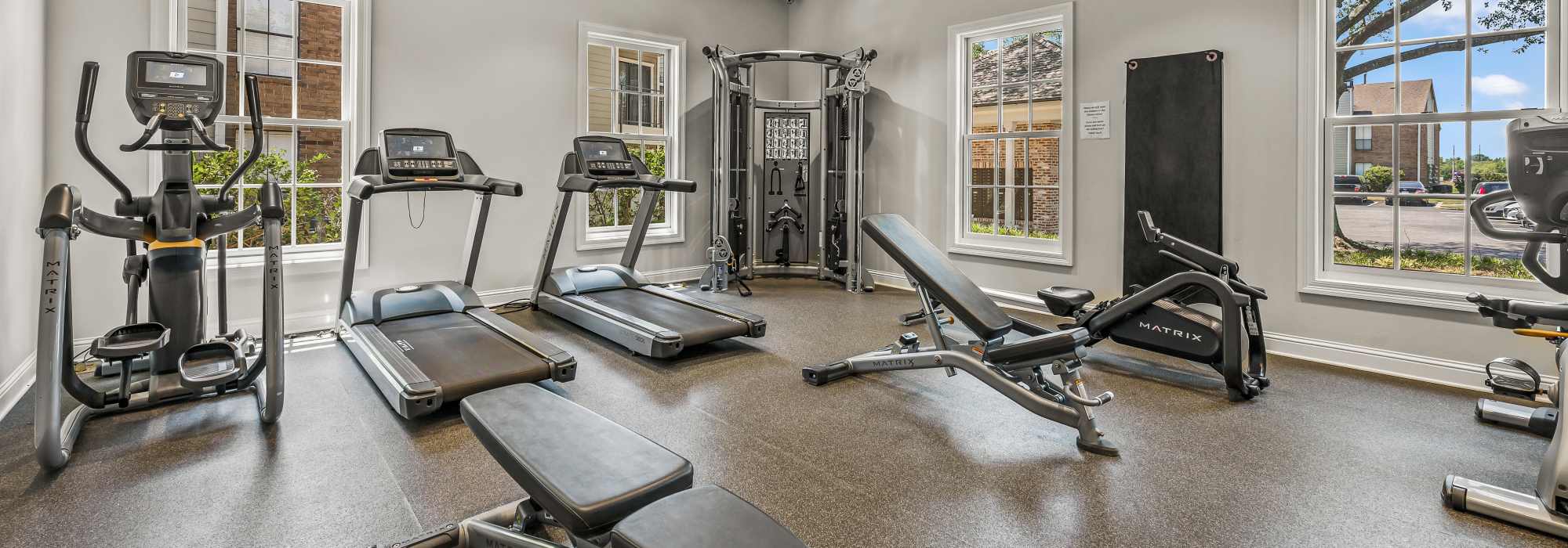 Fitness center at Raintree in Shreveport, Louisiana