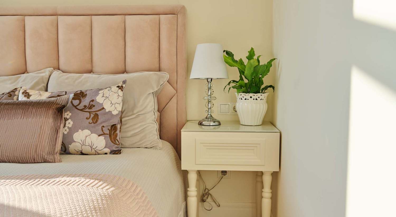 Bright bed room at Suncrest Apartments in Tumwater, Washington