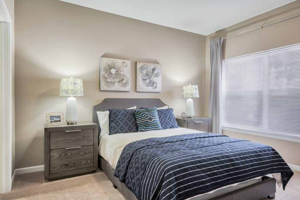 Large bedrooms at Cornerstone Apartments in Independence, Missouri. 