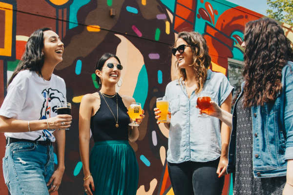 Residents enjoying drinks near Calista in Scottsdale, Arizona