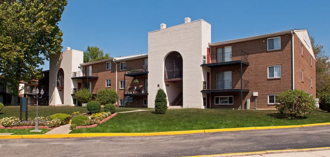 Exterior view of the Chadwick Village Apartments community in Lindenwold, New Jersey