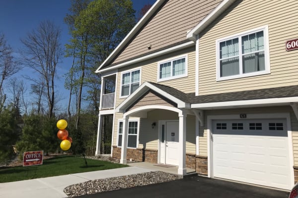 Entrance to leasing office at Enclave 50 in Ballston Spa, New York