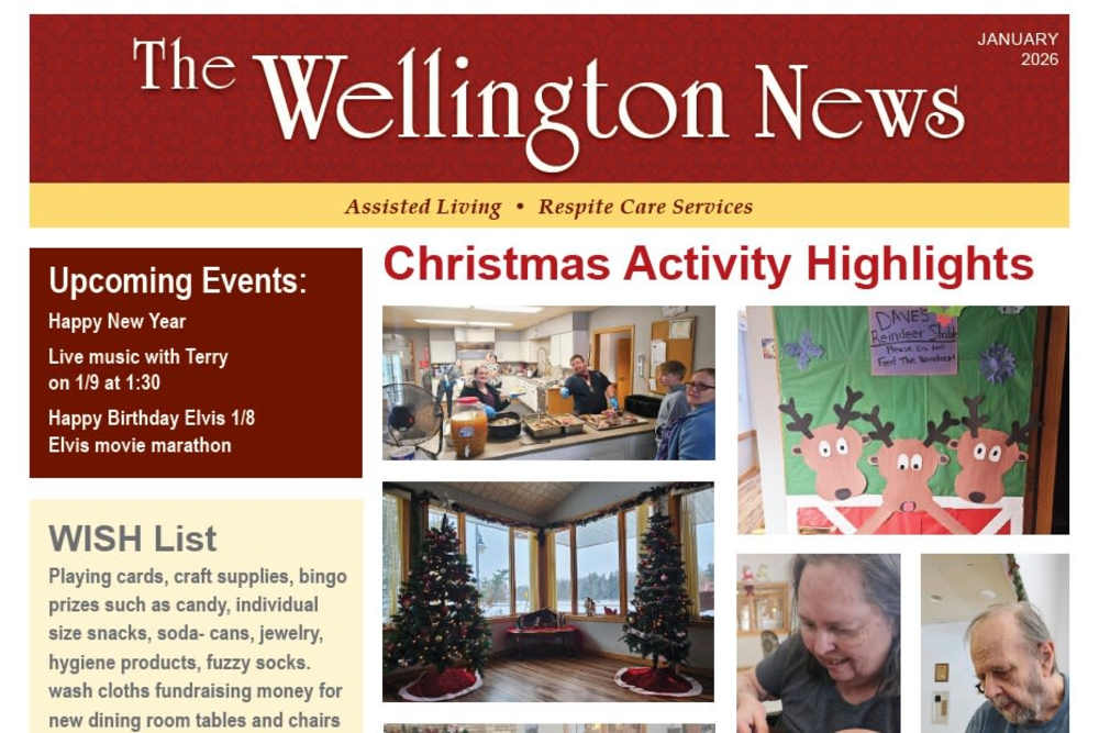 January 2026 Newsletter at Wellington Place at Biron in Wisconsin Rapids, Wisconsin