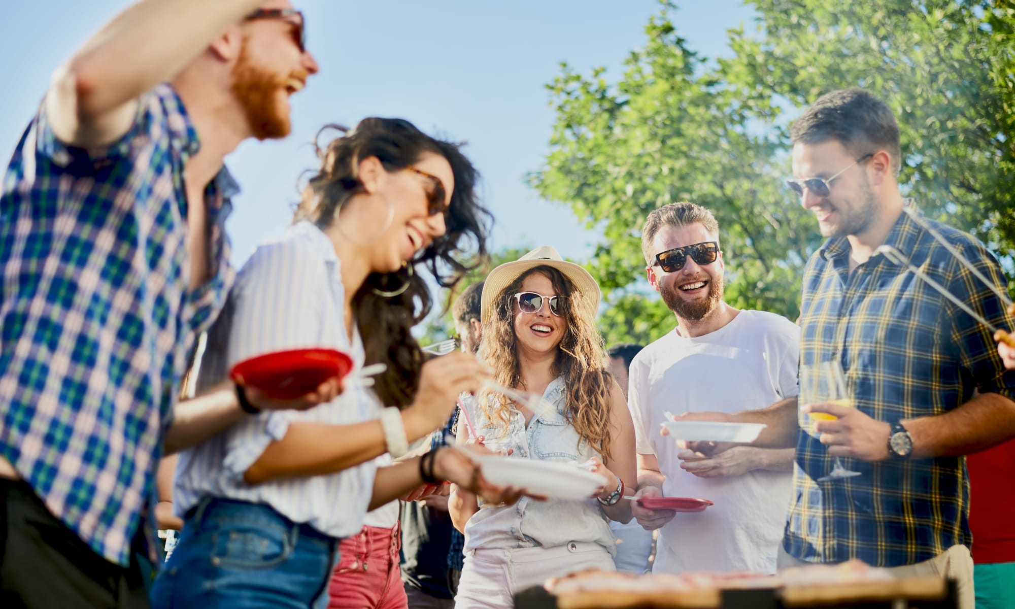 Barbecue with friends at Avilla Paseo in Phoenix, Arizona