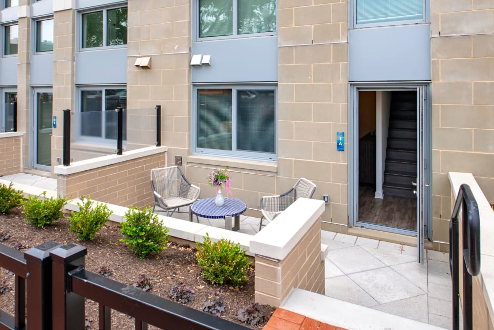 Private back patio with plenty of room for entertaining guests at Harlow in Washington, District of Columbia