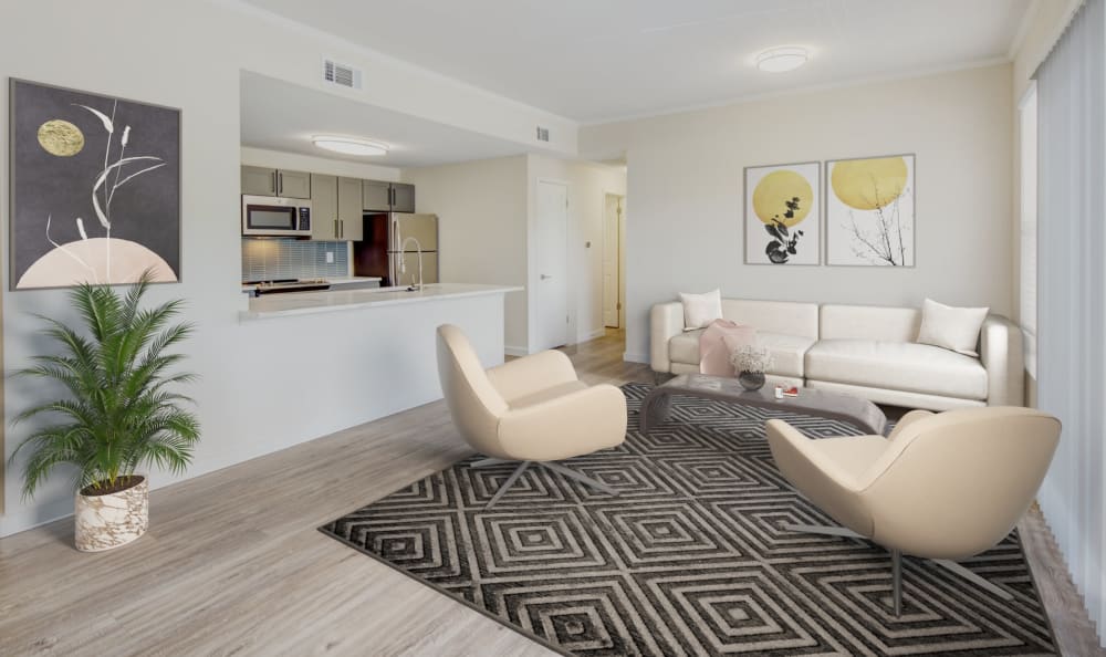 Spacious master bedroom in a model home at Riata Austin in Austin, Texas