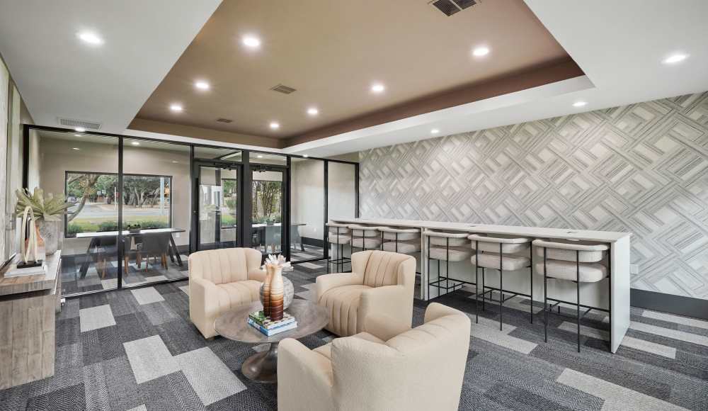 A lobby area at Easton in San Antonio, Texas