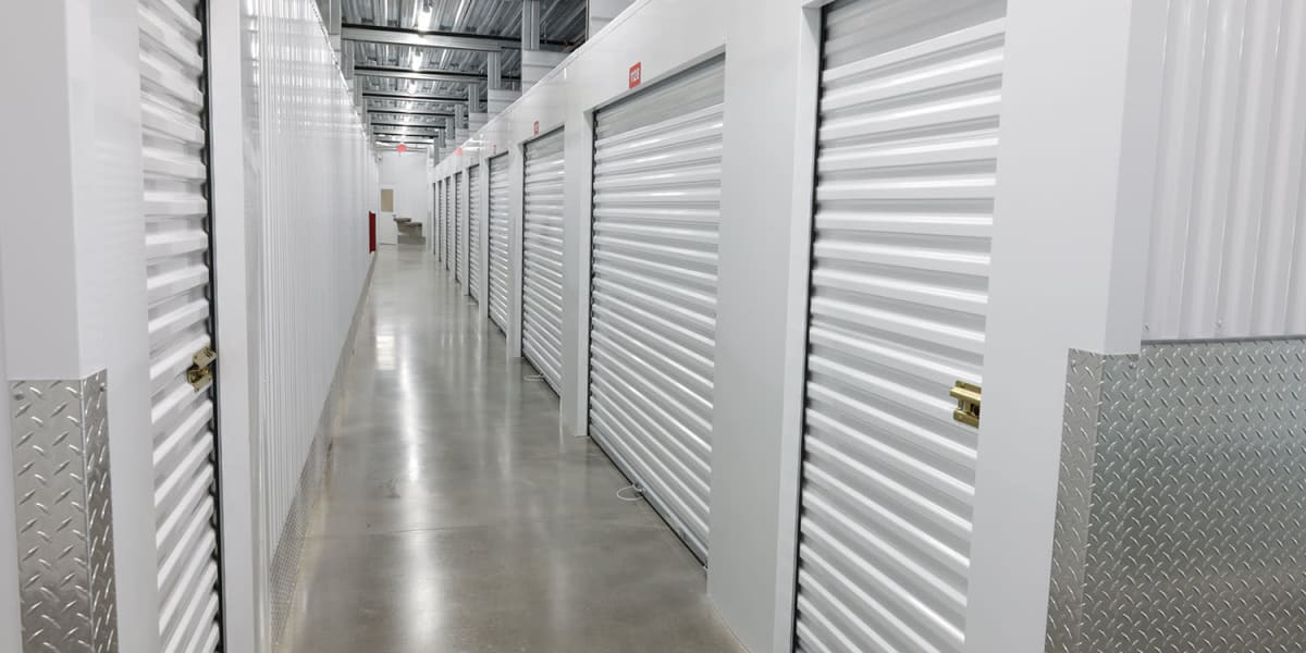 Indoor self-storage units at Avid Storage in Niceville, Florida