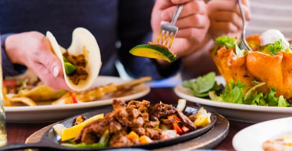 Tacos at a restaurant near Morehead West in Charlotte, North Carolina
