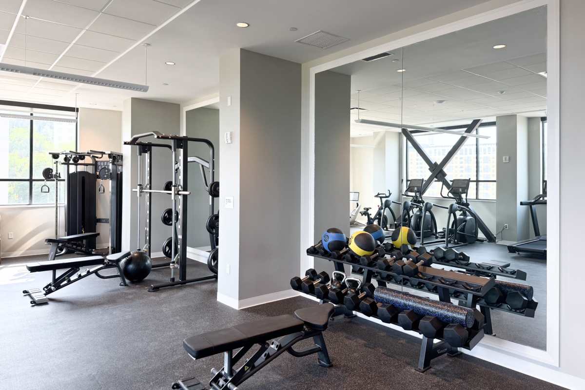 Fitness Center & Yoga Studio at The Julian in Pittsburgh, Pennsylvania