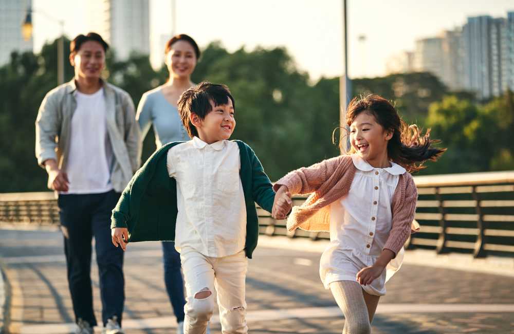 Resident family exploring near Number 10 Main in Memphis, Tennessee