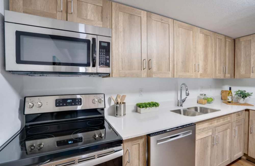 Apartment kitchen at MainGate Village in Kissimmee, Florida