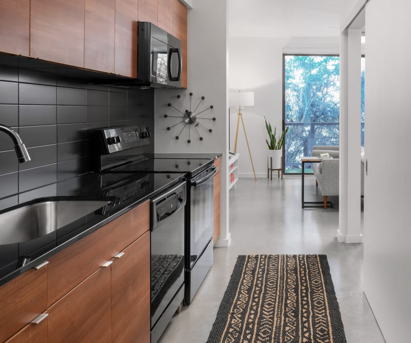 One bedroom Kitchen at The '68 in San Antonio, Texas