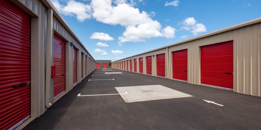 Outdoor units at StorQuest Express Self Service Storage in Tracy, California