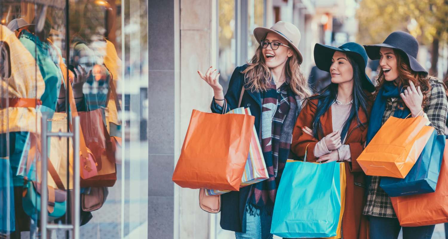 Residents shopping near Beverly Villas in Brunswick, Georgia