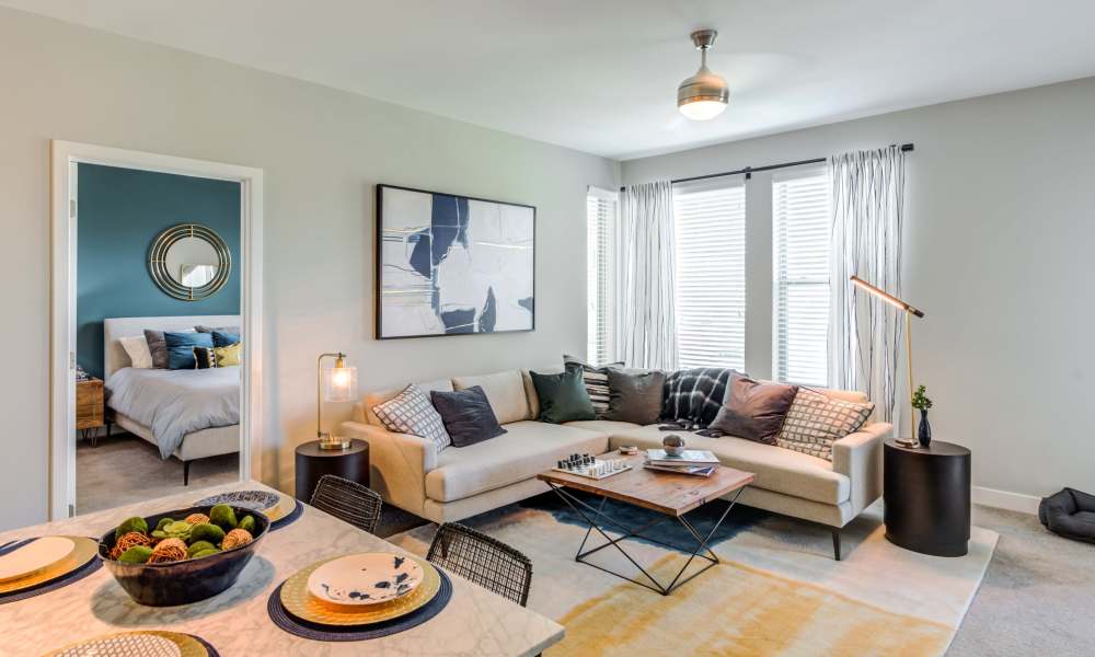 Living room at Flats At 540 in Apex, North Carolina