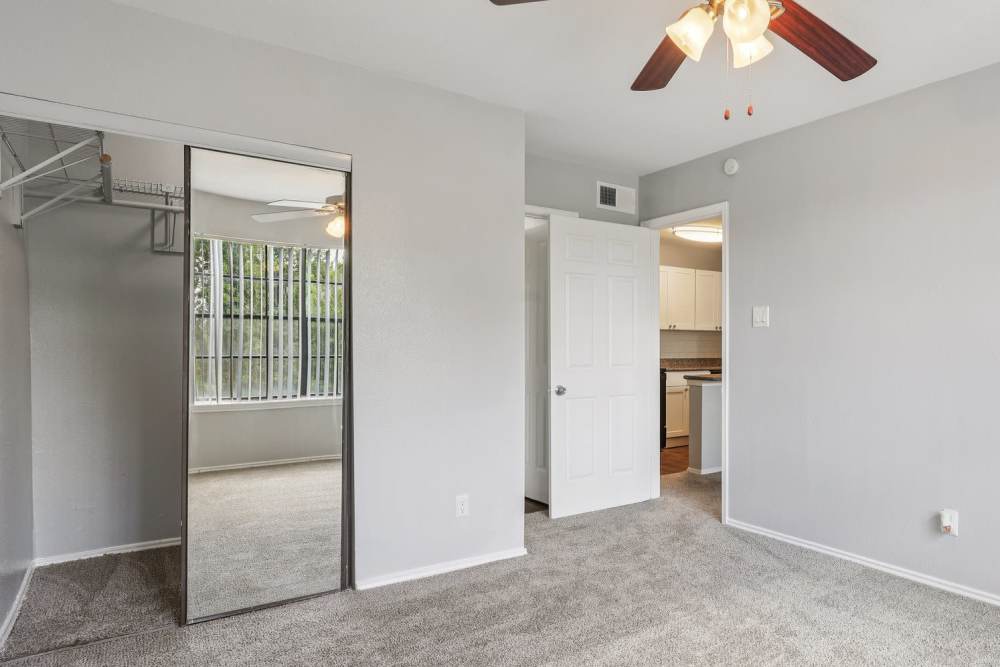 Walk-in closet at Raintree in Lake Jackson, Texas