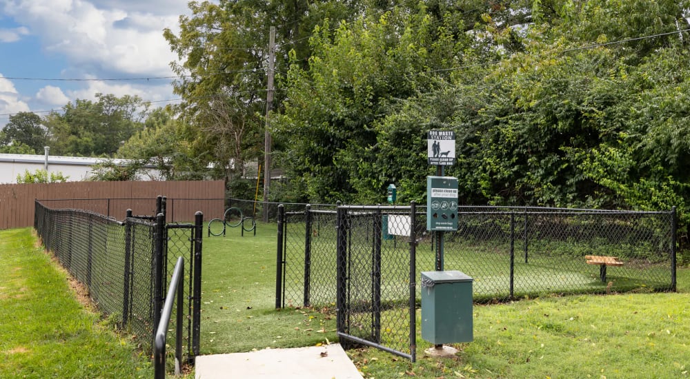 On-site dog park at Stanford Place Apartments in Saint Louis, Missouri