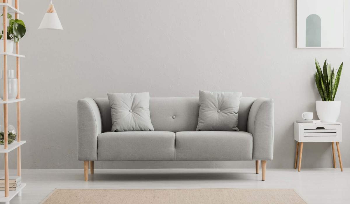 Living room at Pine Cove Apartments in Oregon, Wisconsin