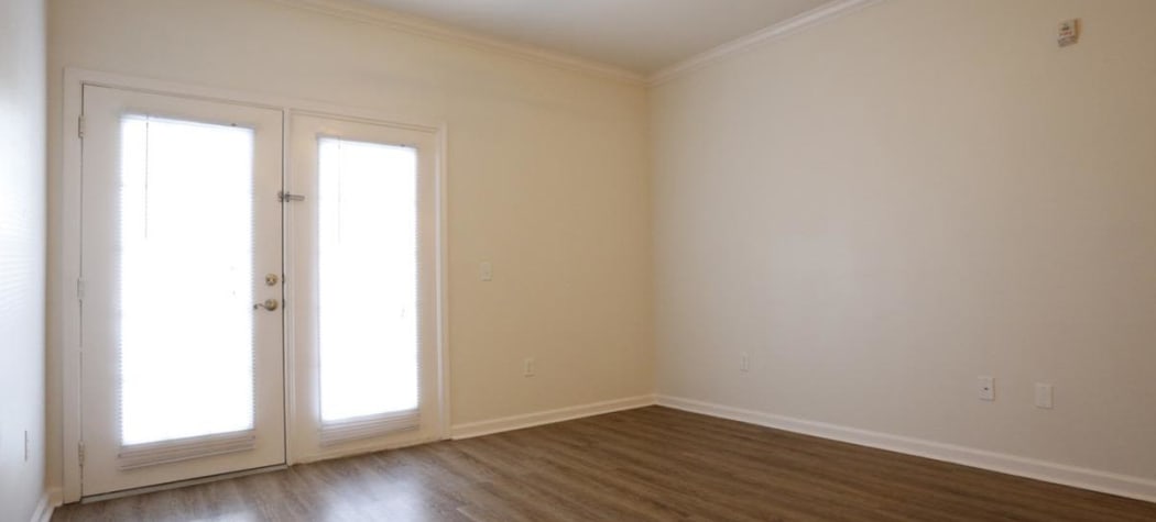 Hardwood floors in model home at Camden Lake Apartments in Baton Rouge, LA