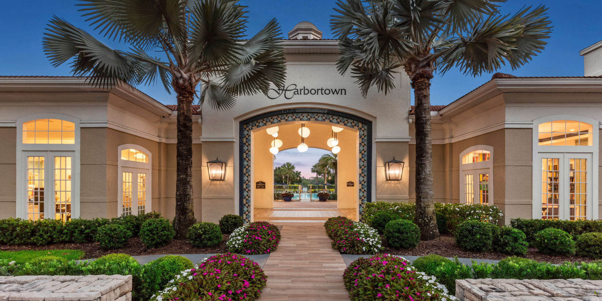 Entrance to Harbortown Apartments in Orlando, Florida