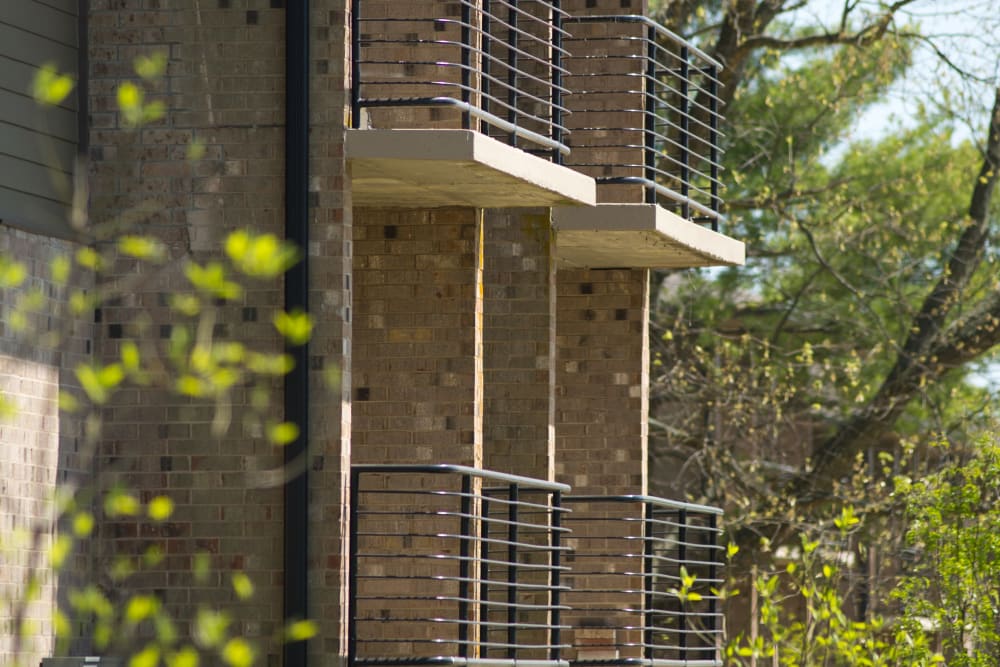 Private balconies at Lakewood Park Apartments in Lexington, Kentucky