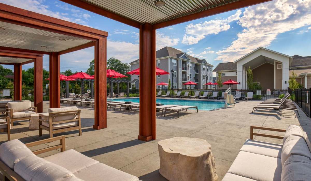 community area at Ten Trumbull in Trumbull, Connecticut 
