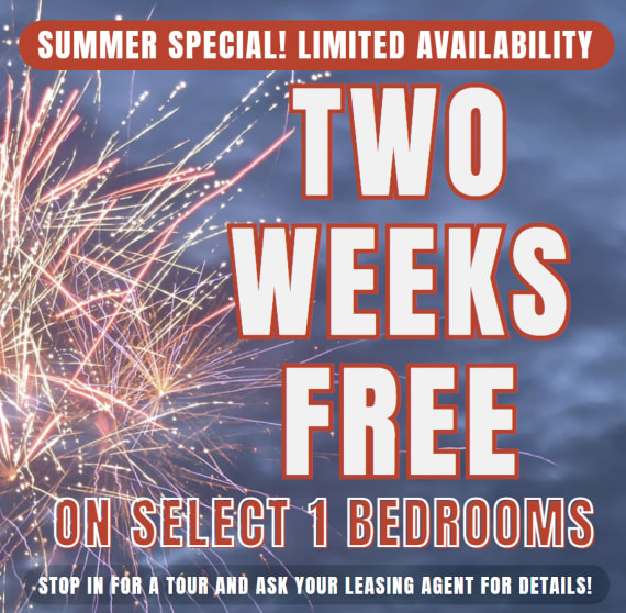 Verlaine on the Parkway Summer Special - TWO WEEKS Free on Select 1 BEDROOM UNITS ONLY. Limited Availability - Act Fast! **Discount applies after first full months rent.