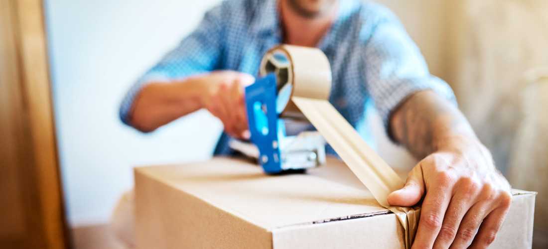 Box being packed at Storage Hub -  Hickory in Metairie, Louisiana