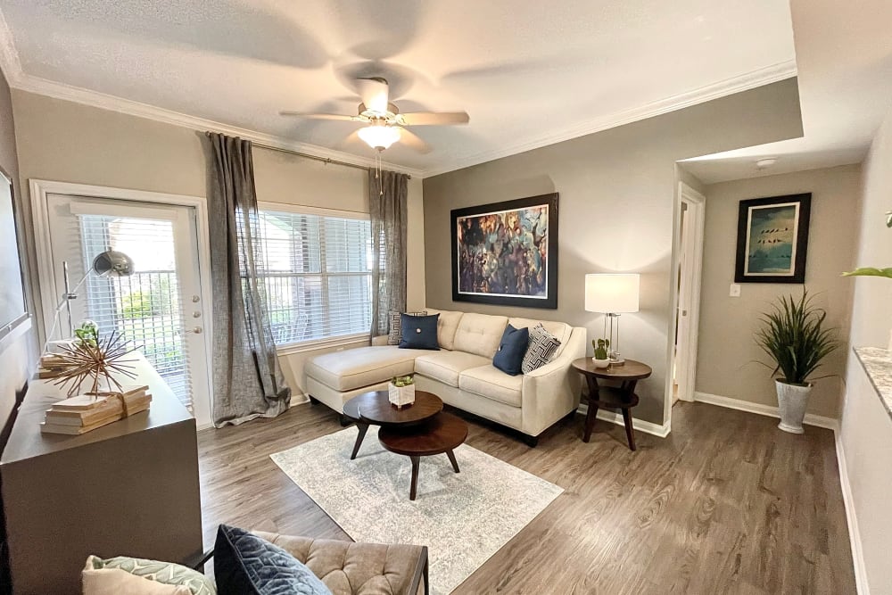 Spacious Living Room at The Abbey at Barker Cypress in Houston, Texas