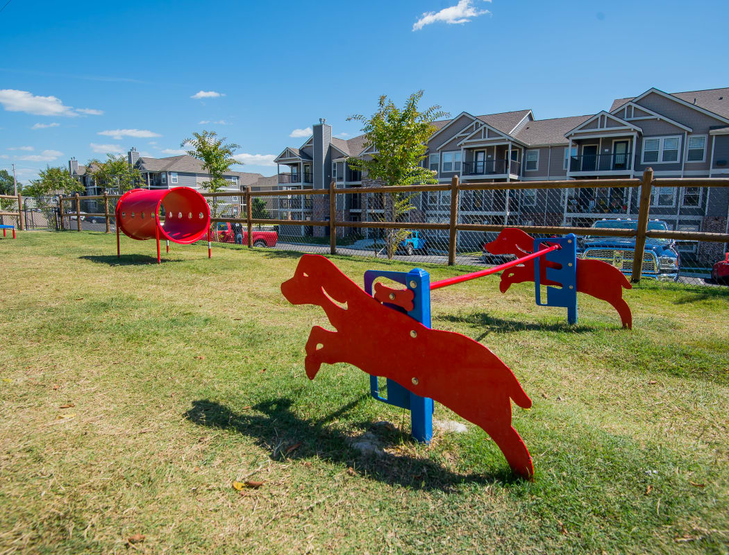 Dog park at Cedar Ridge Apartments in Broken Arrow, Oklahoma