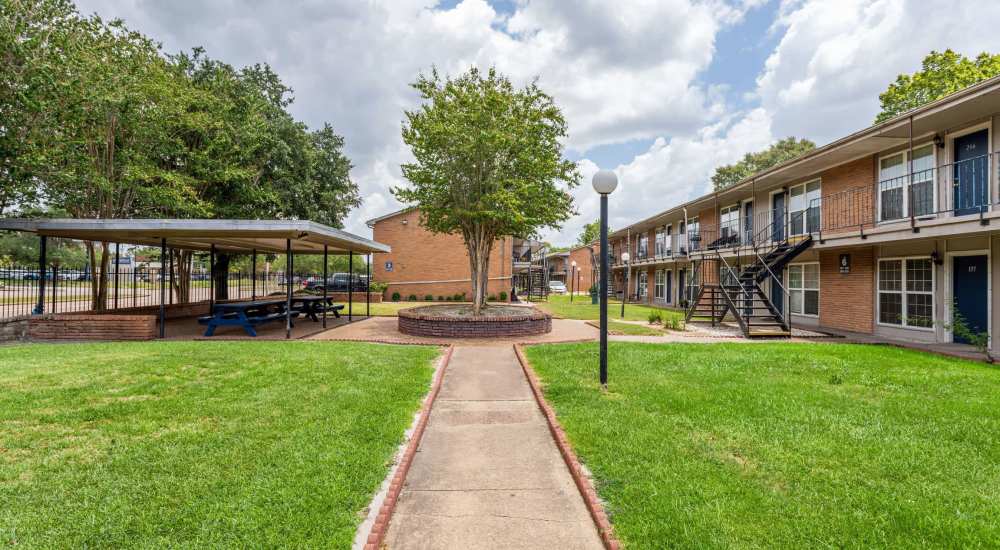 Residents out in the neighborhood near Beechnut Grove in Houston, Texas