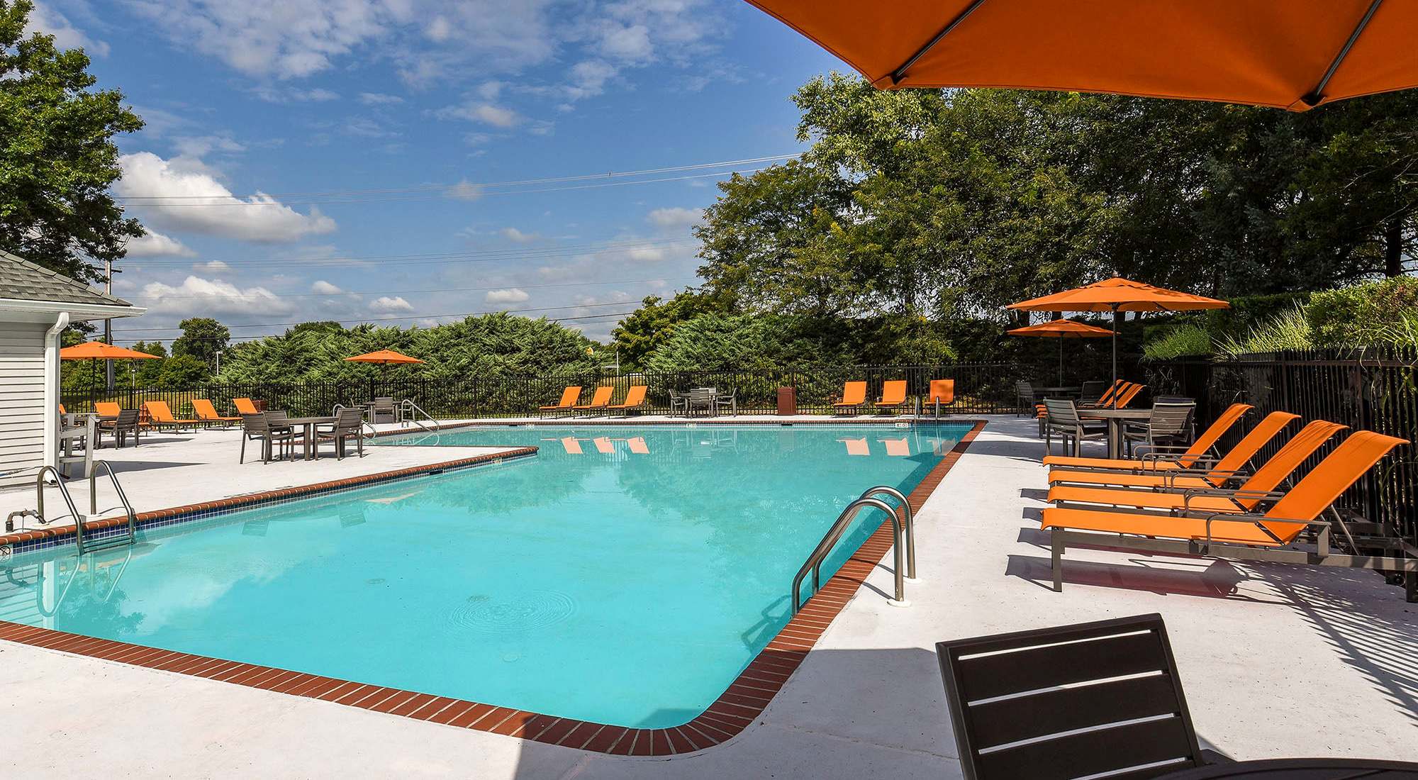 Swimming pool at Iron Ridge and Stonegate Apartments in Elkton, Maryland